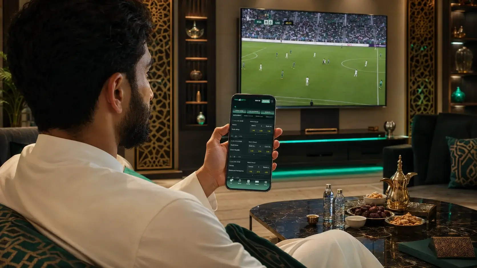 Man-watching-football-Sports