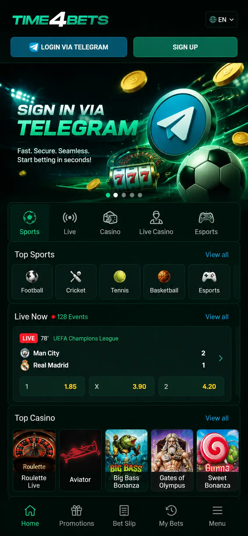 time4bets smartphone